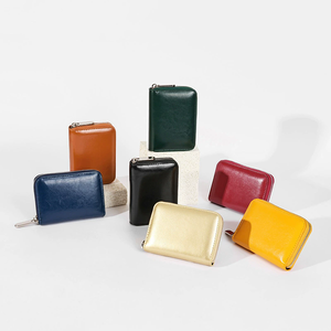 กระเป๋าสตางค์หนังผู้หญิงแบบขายส่ง ซิปคู่ ความจุเยอะ ใส่บัตรเครดิตได้ กระเป๋าคลัทช์สุภาพสตรี - Product Image 5