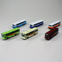 Modèle de bus et de voiture en alliage moulé sous pression 1:150 - Art léger et coloré pour collection