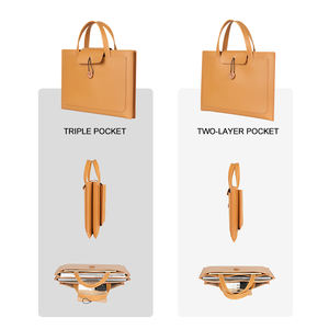 Produzione in fabbrica e commercio all'ingrosso Logo personalizzato da uomo in pelle sintetica borsa per Laptop design Business Cover - Product Image 4