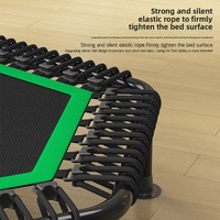 Trampolín Hexagonal Plegable de Polipropileno Seguro para Niños, Cama Elástica Interior para Fitness, con Red Protectora, Resistente a la Intemperie