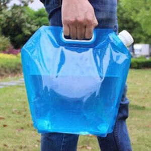 Borsa per beccuccio trasparente pieghevole in puro sacchetto per acqua trasparente 1L 2L 5L 10L porta da viaggio porta borsa per acqua con tappo di grandi dimensioni - Product Image 1