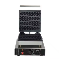 Nouveau modèle professionnel de machine à gaufres et à gâteaux en forme de sapin de Noël électrique, en acier inoxydable, portable, pour snacks