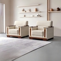 Canapé et table basse de style chinois moderne pour hôtel commercial, bureau, réception VIP, salle de négociation et de réunion, salon