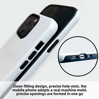 Coque de Téléphone Rigide Vierge 2-en-1 en Sublimation 3D avec Revêtement TPU PC pour Samsung Galaxy S24 S23 Ultra Plus, Protection Caméra