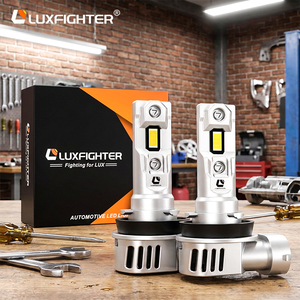 럭스파이터 공장 도매 Q36 60W 6000LM H1 H7 H11 9005 9006 알루미늄 6500K 범용 장착 양방향 LED 헤드라이트 - Product Image 1