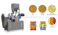 Machine industrielle entièrement automatique fabrication niknaks kurkure prix en inde fromage boucles extrudeuse cheetos faisant la machine