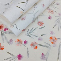 Papier végétal artisanal à base de fleurs séchées naturelles, papier artistique avec pétales et feuilles intégrés pour emballage cadeau, bricolage et décoration