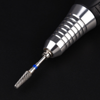 KADS Embouts de ponceuse à ongles en carbure de tungstène 3/32 forme conique grain F pour acrylique, ponçage, nettoyage des cuticules, manucure, pédicure, nail art, usage domestique