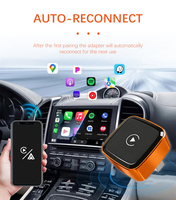 Adaptador Inalámbrico 2 en 1 para CarPlay y Android Auto, Dongle USB de Cable a Inalámbrico 2.4G 5.8GHz, Conexión Automática para iPhone