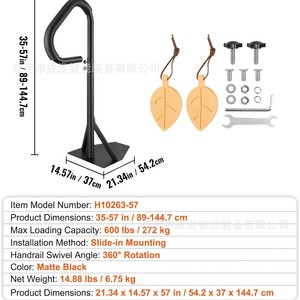 Accoudoir latéral de spa Chengfa, hauteur réglable de 35 à 57 cm, rotation à 360°, support de baignoire antirouille - Product Image 5