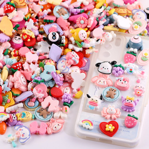 Décorations de téléphone en résine série Princesse, couleurs mélangées, accessoires mignons de dessin animé à faire soi-même pour la décoration de téléphone portable - Product Image 1