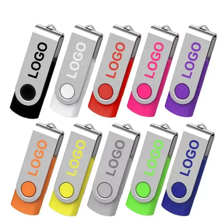 Benutzer definiertes Logo Werbe schwenk 1GB 2GB 4GB 8GB 16GB 32GB 64GB 128GB Speicher U-Stick Pen drive Mini-Stick USB 2.0-Flash-Laufwerke