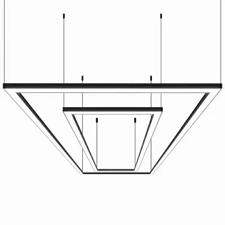 アルミニウムハウジング家の装飾LEDハンギングペンダントランプシャンデリア作業環境用の吊り下げ式リニアライト