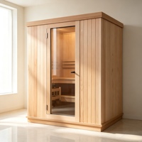 Sauna en bois 2026 en promotion : Cabine de sauna intérieure infrarouge lointain pour la maison, taille personnalisée, sauna sec pour le bien-être et la détente en famille