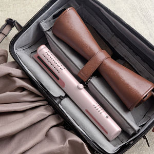 เครื่องหนีบผมไร้สายแบบพกพา รุ่นใหม่<span class=keywords><strong>ป</strong></span>ี 2025 2-in-1 พร้อมฟังก์ชั่นเป่าลมตรงและม้วนผม หน้าจอ LED ใช้พลังงานจากแบตเตอรี่ - Product Image 4