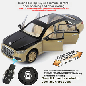 Modèle de <span class=keywords><strong>voiture</strong></span> miniature en métal 1:24 benz S680 avec clé RC, son, portes ouvrables, décoration, modèle de <span class=keywords><strong>voiture</strong></span> de sport, <span class=keywords><strong>camion</strong></span>, jouets, cadeau pour garçon - Product Image 4