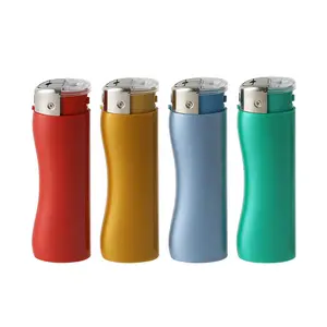 MK peizou bulk metal cigaret case double flame gun lighter long lighter bbq eletronic lighter electronic