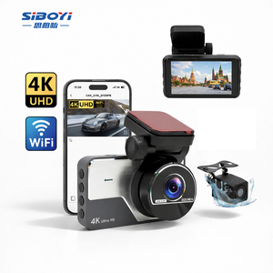 Cámara para Auto 4K con WiFi, Grabación Delantera y Trasera, Visión Nocturna, Grabación en Bucle, Pantalla IPS de 3 Pulgadas, Sensor G, Compatible con Tarjetas TF de hasta 128GB, OEM - Product Image 1