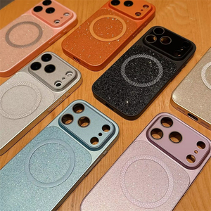 2026 年豪华闪光磁性手机壳适用于 iPhone 17 Pro Max 16 15 14 13 Pro Max 无线充电更换为 17promax 保护套 - Product Image 2