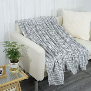 Couverture en molleton de flanelle Jacquard cationique de luxe pour la décoration de la maison couverture légère floue douce confortable chaude personnalisée - Product Image 6
