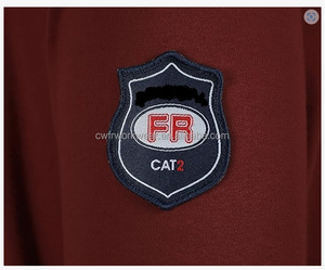 Venta al por mayor personalizado CAT 2 Soldadura seguridad resistente al fuego 100% algodón enclavamiento tejido ignífugo FR Henley camisas - Product Image 6