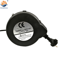 Mecanismo de carrete de cable de alimentación de CA retráctil estándar alemán DYH, Cable de 4m, conectores IEC/NEMA para electrodomésticos