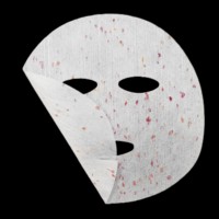 Masque facial en papier au collagène, poudre lyophilisée de pétales de rose, masque facial DIY