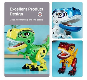 <span class=keywords><strong>Jouet</strong></span> <span class=keywords><strong>robot</strong></span> <span class=keywords><strong>dinosaure</strong></span> en alliage avec support de téléphone, modèle de simulation musicale et lumineuse éducatif pour enfants - Product Image 4