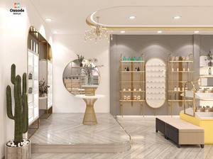 Exhibidor de Cosméticos Ecológico de MDF y Acero Inoxidable |   Muebles de Maquillaje Personalizados |   Exhibidor de Perfumes LED con Diseño Reciclable para - Product Image 2