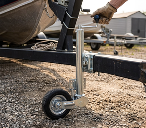 Nuevo NBjingyi <span class=keywords><strong>Rueda</strong></span> de Apoyo de Estilo Europeo de <span class=keywords><strong>60mm</strong></span> con Soporte en B, Llanta de Goma y Metal de 200x60mm, Piezas para Remolque, Reequipamiento/Actualización, Capacidad de 272kg - Product Image 6