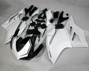 Carenado para <span class=keywords><strong>Ducati</strong></span> 959 1299 <span class=keywords><strong>1299s</strong></span> 2015 2016 2017 Blanco Negro Piezas de Carrocería de Motocicleta Kit de Carenados - Product Image 1