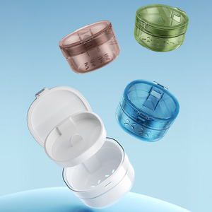 Boîte de rangement pour appareils dentaires Hy-0407, 100 ml, avec compartiments, étui de protection orthodontique portable pour personnes âgées - Product Image 3
