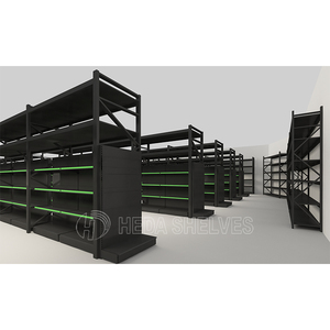 Heavy Duty Shop Shelving Display <b>Shelves</b> Racks Gondola Shelving Supermarket <b>Shelf</b> Display - Product Image 1