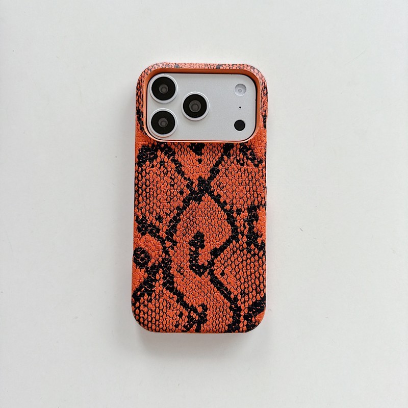 <strong>2026</strong> Custom Luxury Snakeskin Texture PU Leather Shockproof Phone <strong>Cases</strong> for Apple Iphones 17ProMax/18 Pro Embossed Phone Cover