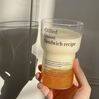 Verre à café et à jus transparent de bonne qualité, grande capacité, pour boissons froides, verre à café glacé pour café