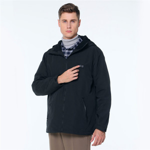 VINMORI Women Men Waterproof Rechargeable Battery Zipper Winter Outdoor Sports Warm Windbreaker <strong>Heated</strong> Hoodie <strong>Jacket</strong> - Product Image 3