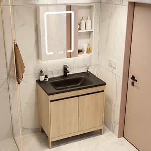 Bathroom cabinet combination bathroom wash basin floor-standing ceramic integrated wash basin wash basin - Product Image 1