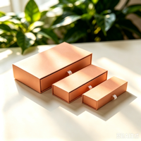 Boîte à bijoux personnalisée de Noël, orange, avec revêtement perlé, boîte à bijoux carrée en carton avec cordon de serrage, boîte cadeau vierge