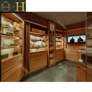 Высококачественная деревянная витрина для сигар, шкаф для сигар