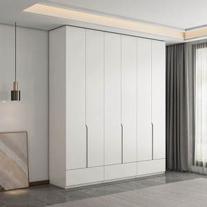 New Arrival Modern Tailor Made Laundry Room Cabinet Japandi Moisture Resistant Warm White Space Optimization Laundry <b>Cupboard</b> - Product Image 3