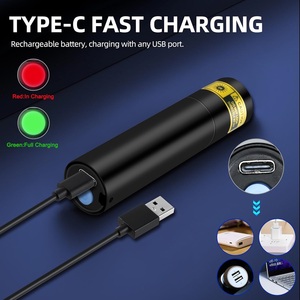 UV <b>LED</b> Blacklight Flashlight 395nm Mini <b>Rechargeable</b> Aluminum Alloy Lamp Pet Urine Stains Detection Resin Curing Fluorescent - Product Image 4