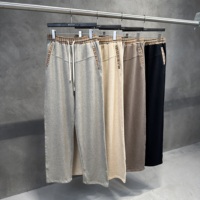 Pantalon décontracté à jambe droite en fil floral 320G, style Old Money, luxe discret, taille mi-haute, à blocs de couleur et à carreaux, coupe ample et tombé fluide, collection automne