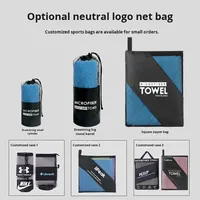 Serviette de sport en microfibre polaire double face à séchage rapide, portable, pour fitness, natation, bain, protection solaire et anti-humidité