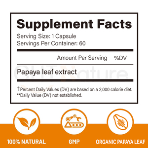 Chtnature Oem/Odm Voedingssupplement Papajavlaadextractpoeder 500Mg Papajakapsules - Product Image 3