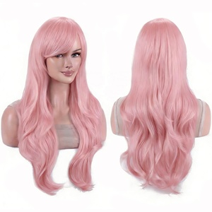 Peluca de pelo sintético largo y ondulado, color azul cielo, Lolita <span class=keywords><strong>Juvia</strong></span> Lockser, peluca de Cosplay, pelucas de Anime, peluca de disfraz de Halloween Yoshino para niña - Product Image 3