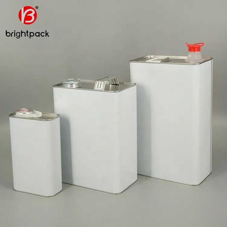 1L 4L 5L Different dimension metal tin can empty container for paint lubricant oil packaging