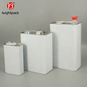 1L 4L 5L Different Dimension Metal Tin Can Empty Container For Paint Lubricant Oil Packaging