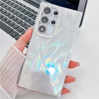 Luxuriöse Tinfoil Wrinkle Grain IMD Hülle für Samsung Galaxy S25 Plus S23 Ultra S24 FE A15 A25 A35 A55 A16 A54 A35 A56 Galvanisierte Abdeckung