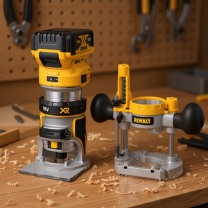 Fresadora Eléctrica DeWalt 18V 16000-25500 RPM con Mandril de 8 mm y Adaptador para Base Fija - Product Image 3