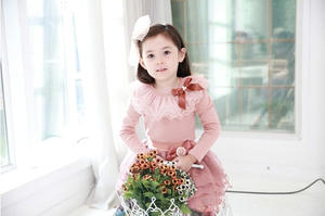 Ropa Infantil al por Mayor, Linda Camiseta de Manga Larga con Lazo para Niñas, de Proveedor Chino - Product Image 6